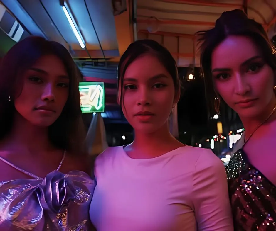 Three transgender women in the LISA's ROCKSTAR MV